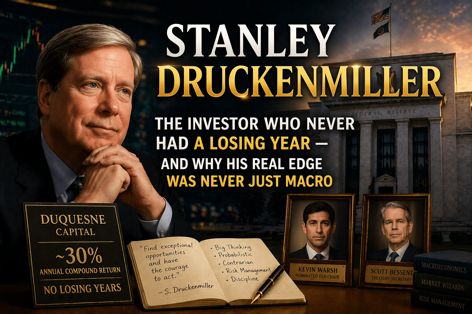 Druckenmiller's Real Edge Wasn't Macro — It Was Knowing When He Was Wrong