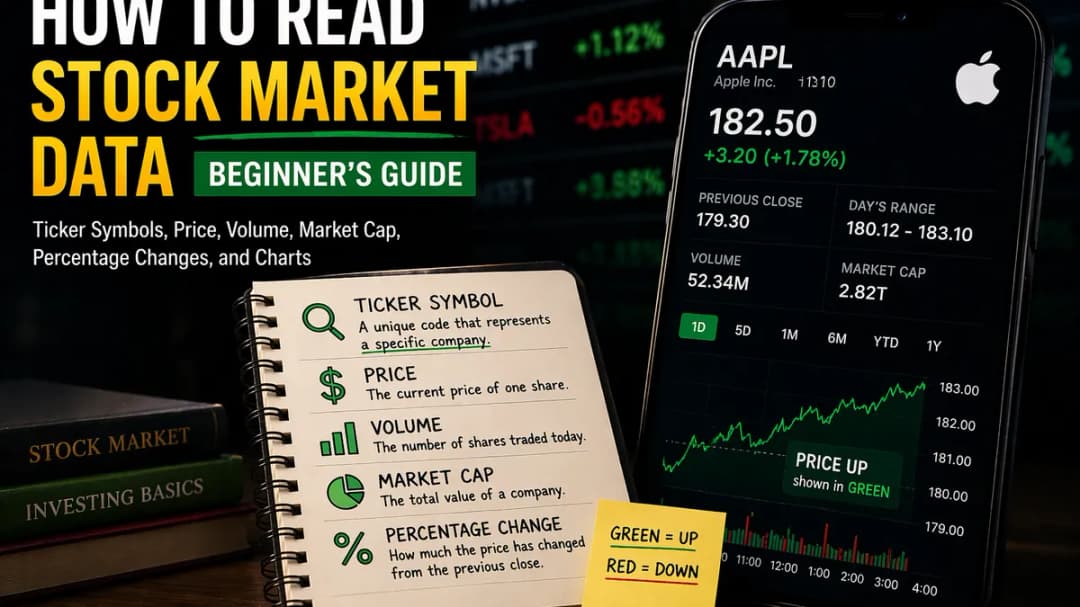 How to Read Stock Market Data — Beginner's Guide