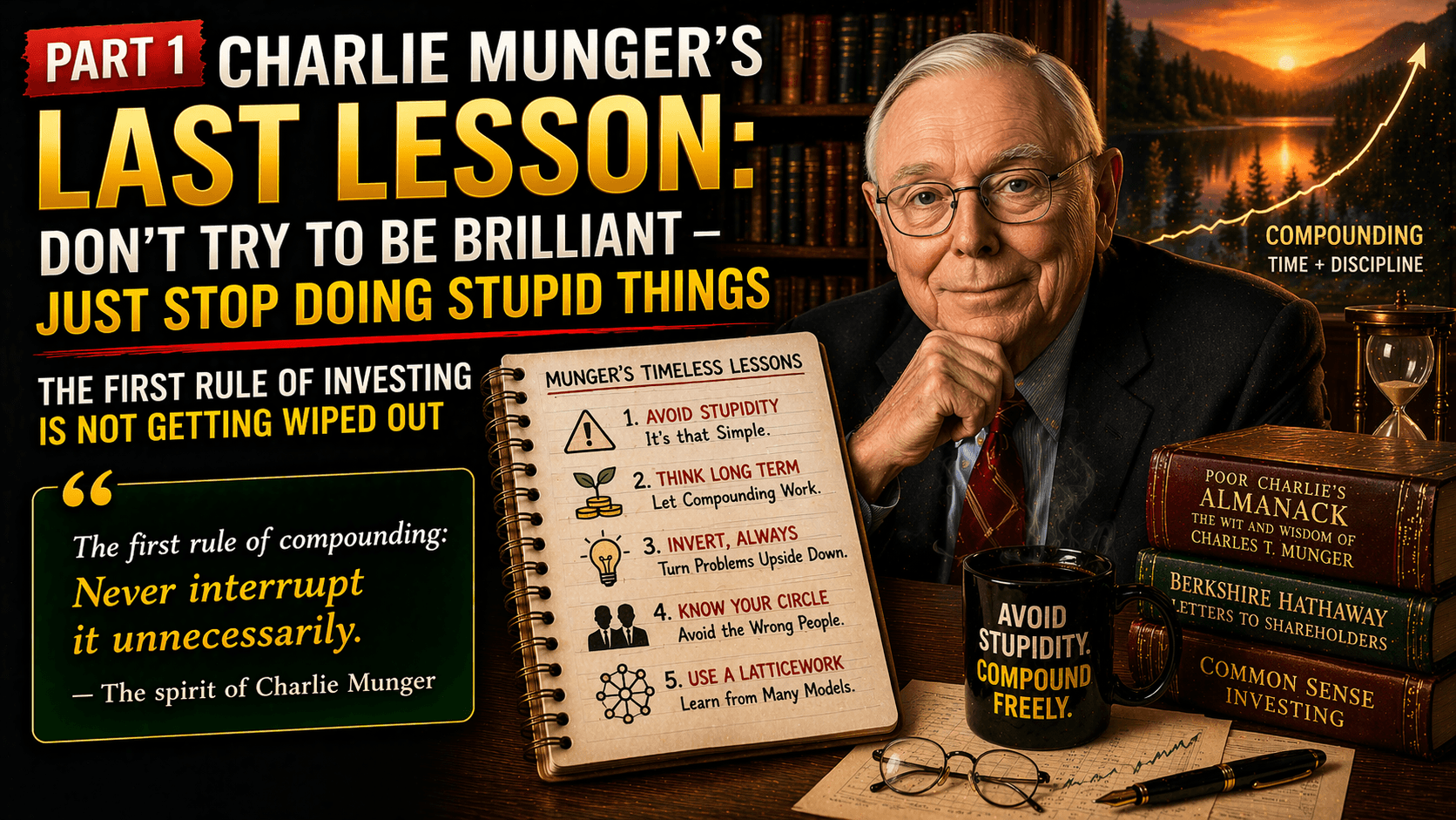 Charlie Munger Part 1 -- Don't Try to Be Brilliant