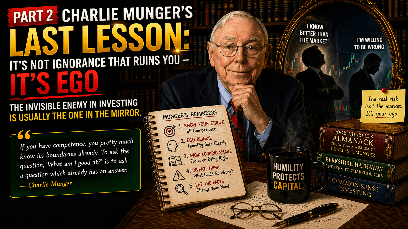 Charlie Munger Part 2 -- It's Not Ignorance That Ruins You. It's Ego.